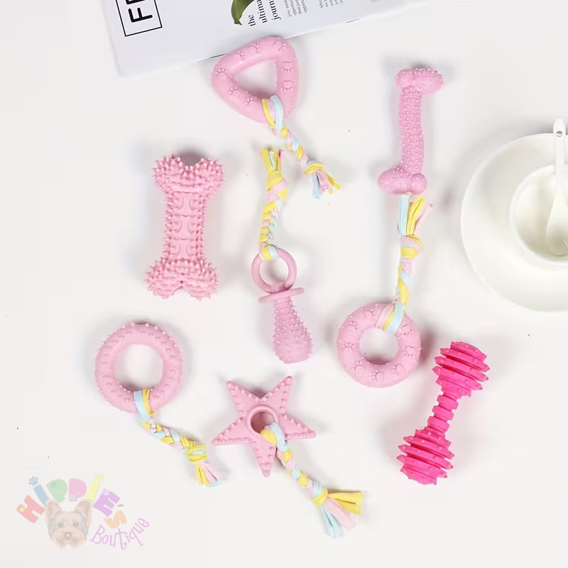 Set de 5 jucării pentru dentiția câinilor