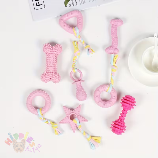 Set de 5 jucării pentru dentiția câinilor